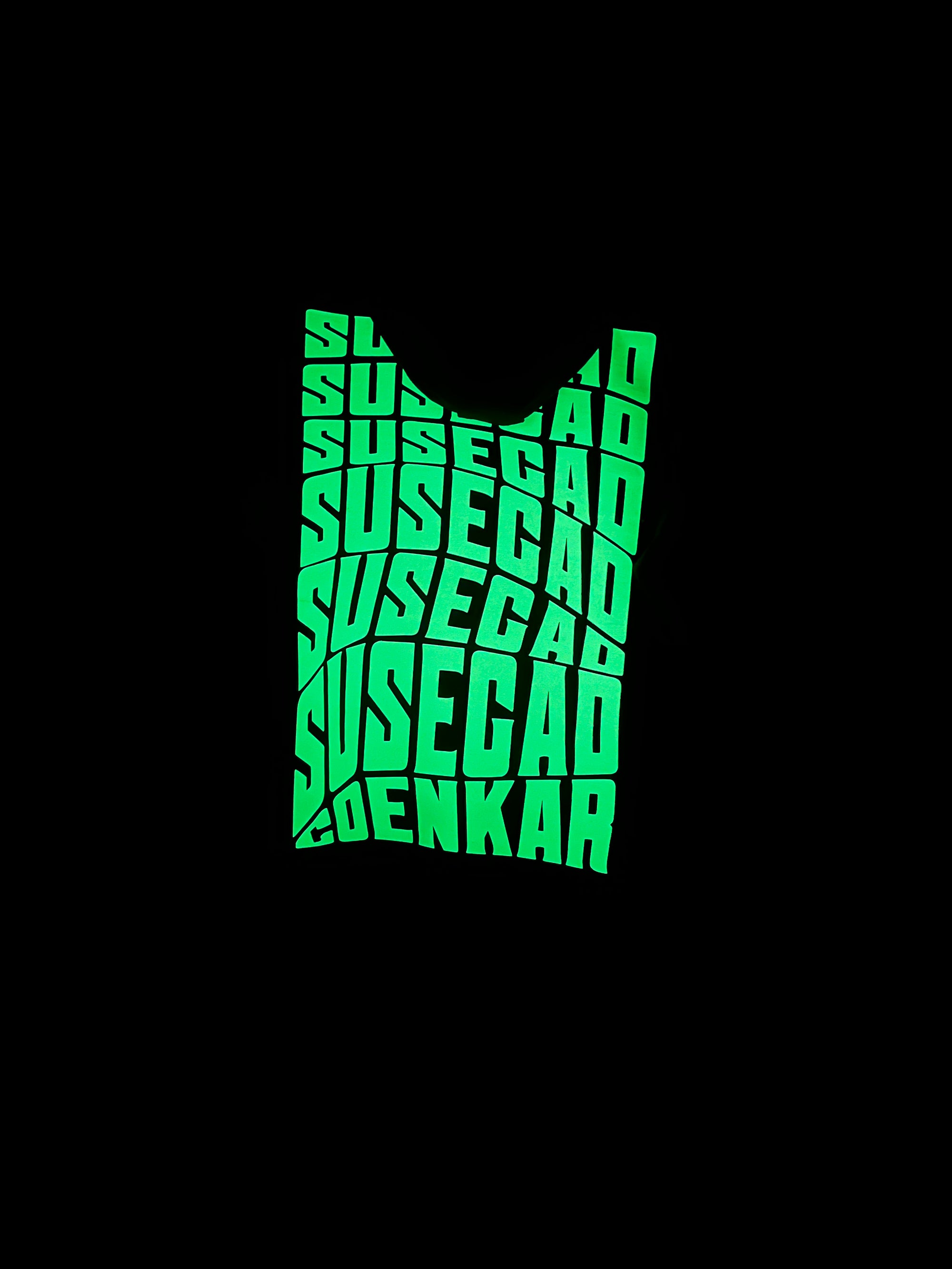 Susegad glow in the dark drop shoulder hoodie
