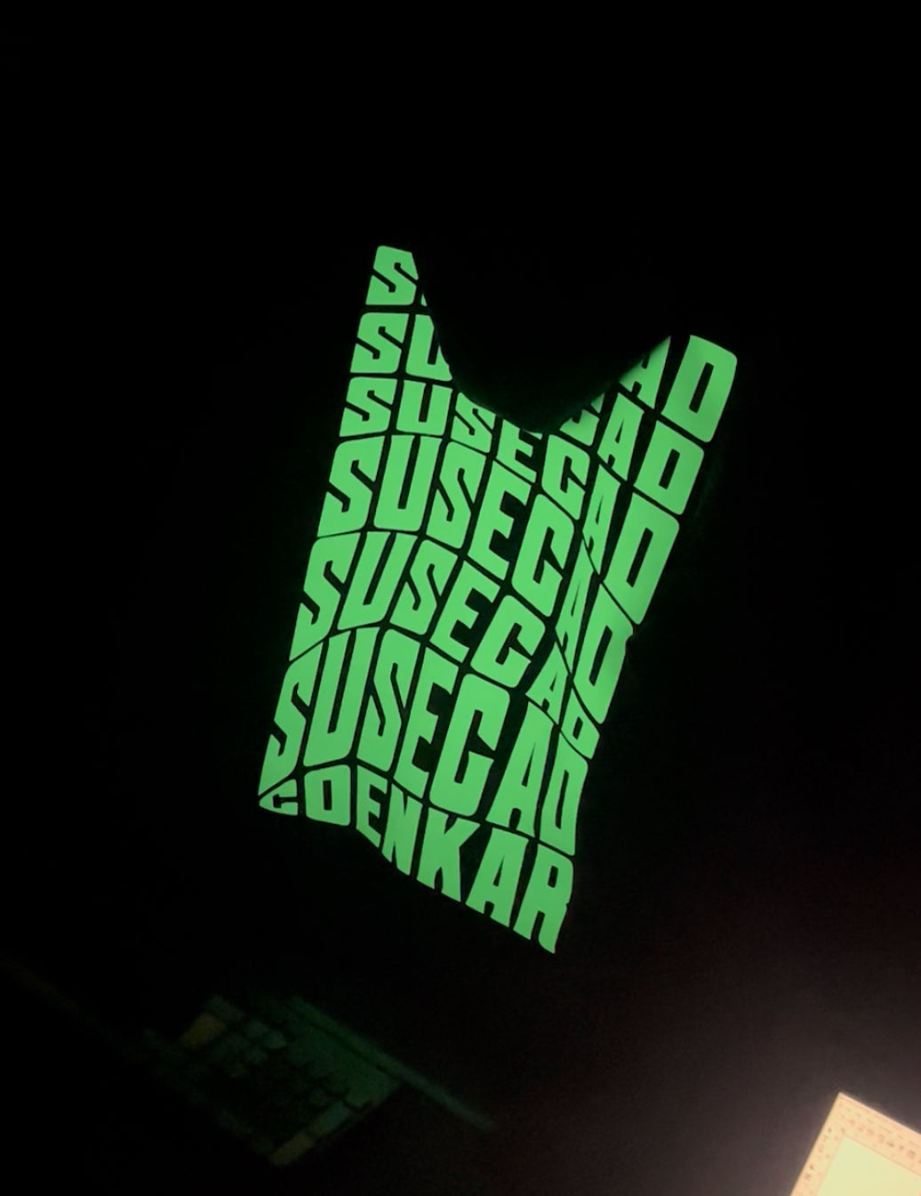 Susegad glow in the dark drop shoulder hoodie